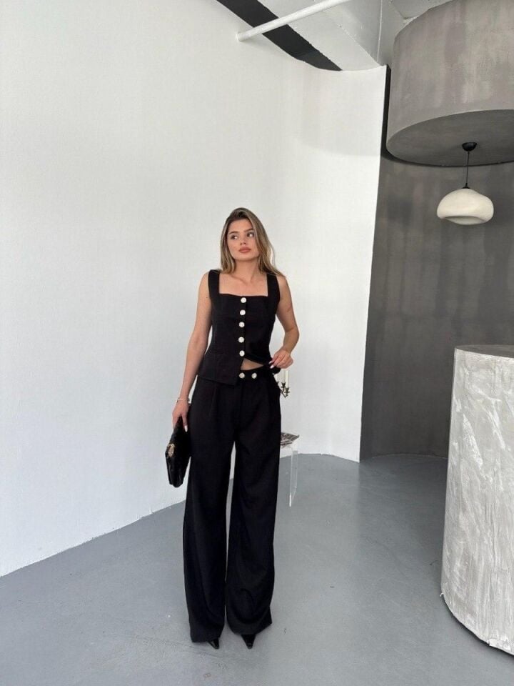 Kadın Yelek Pantolon Takım