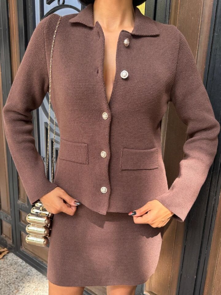 Kadın Triko Etek Takım