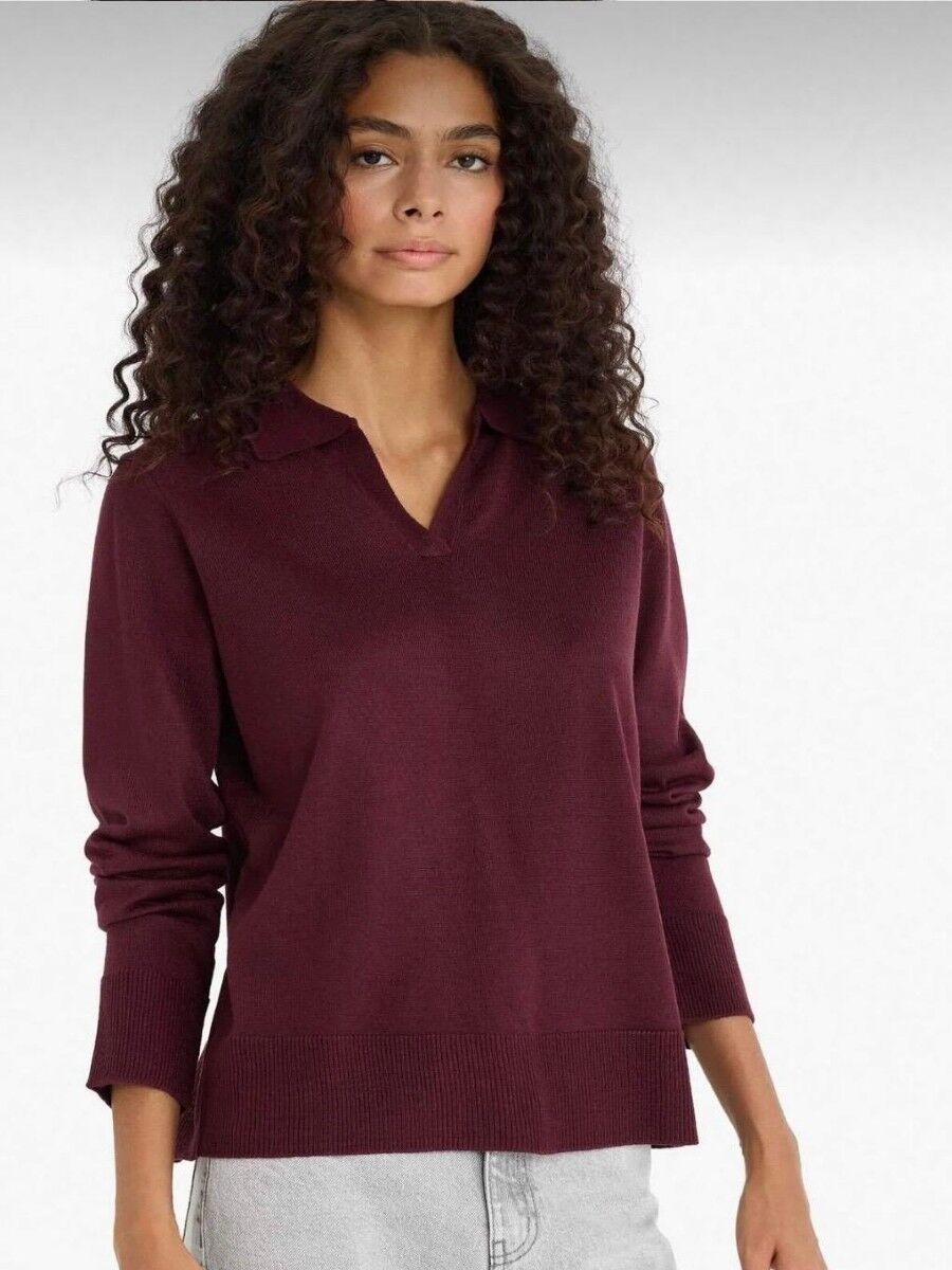 Kadın Polo Yaka Triko Kazak