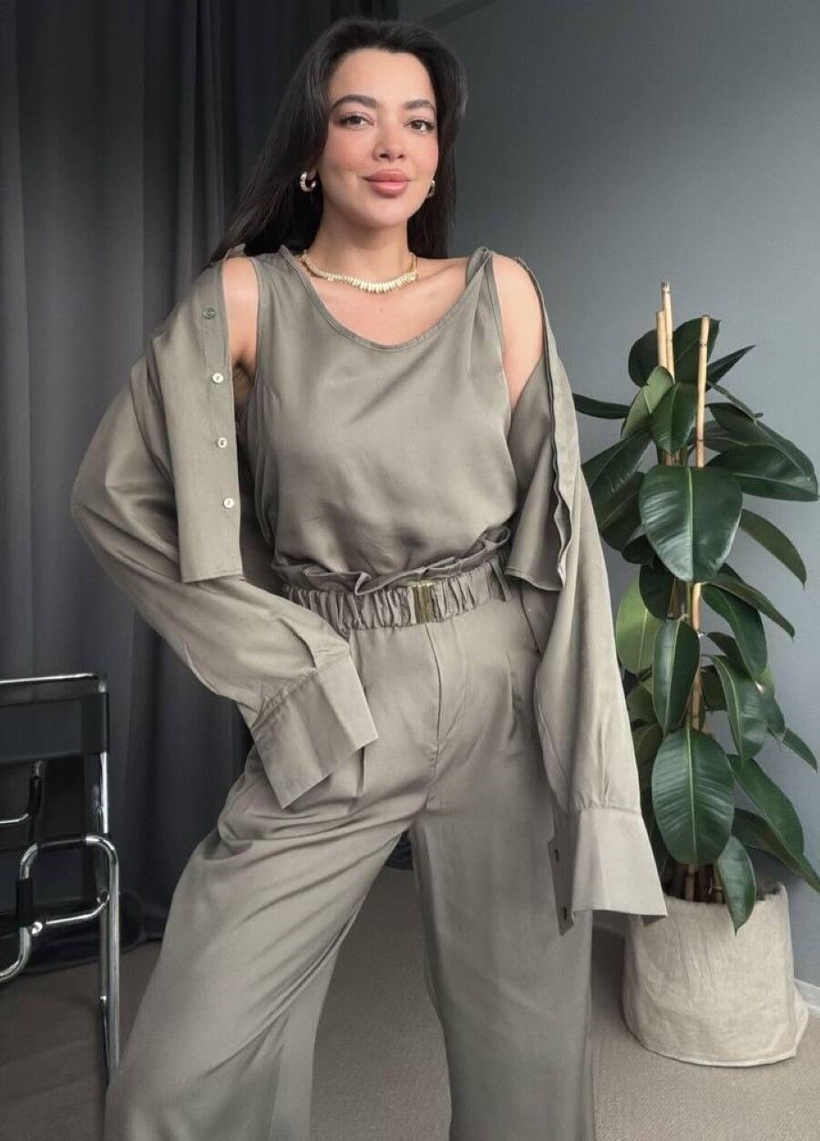 Kadın Bluz Pantolon Ceket Takım