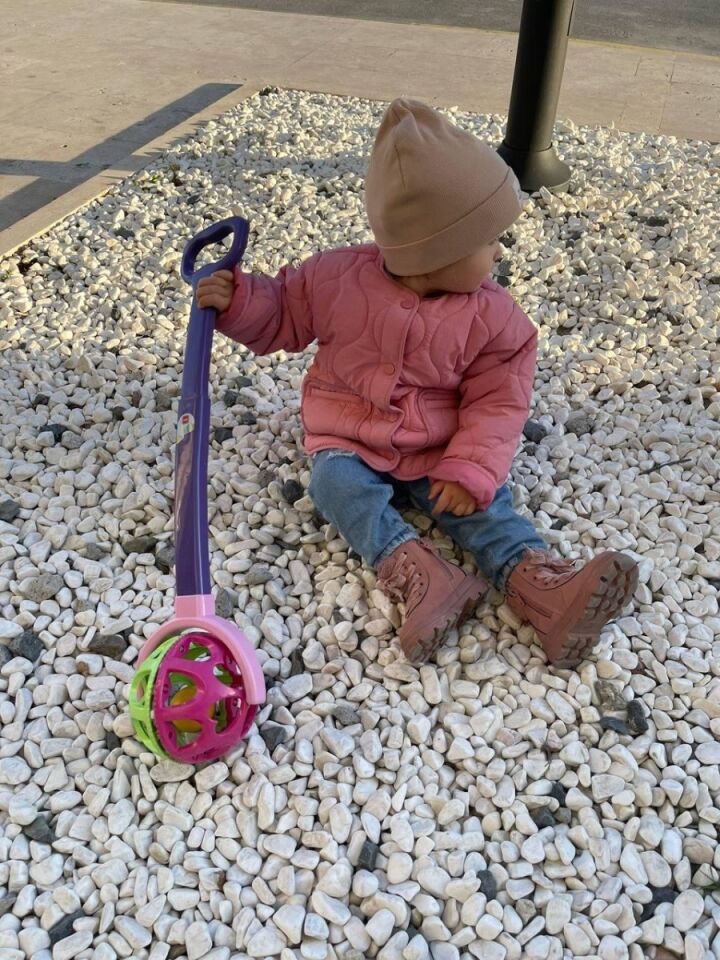 Kız Çocuk Pembe Kapitone Mont
