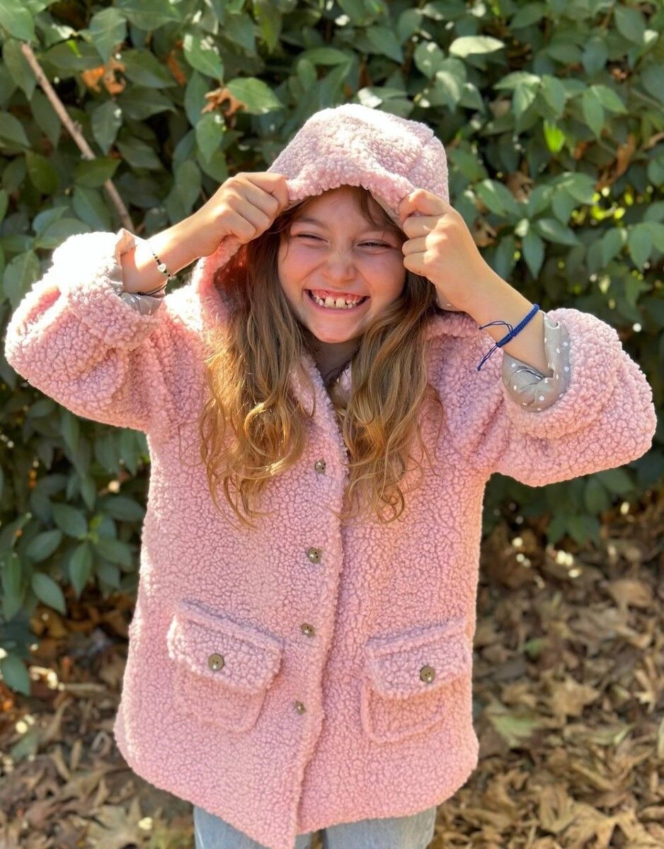 Kız Çocuk Peluş Mont