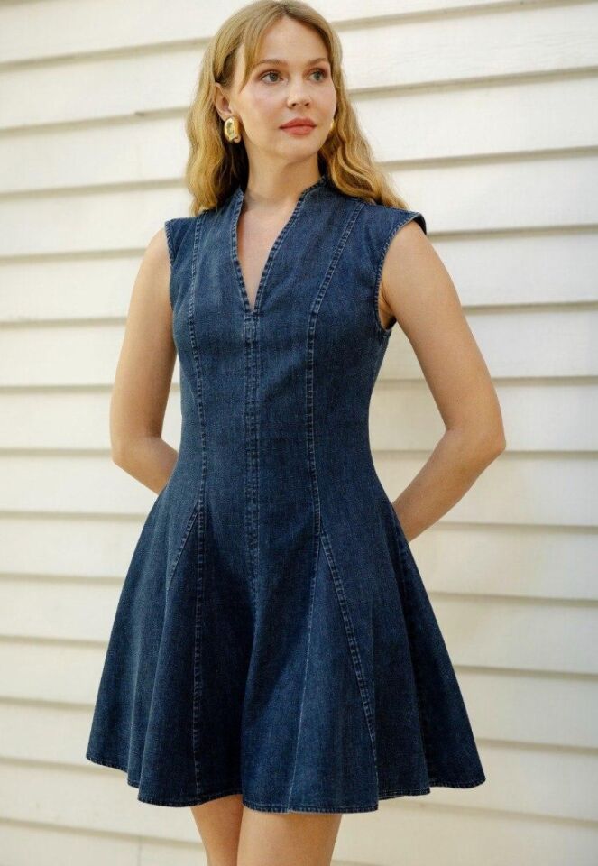 Kadın Kot Kloş Elbise