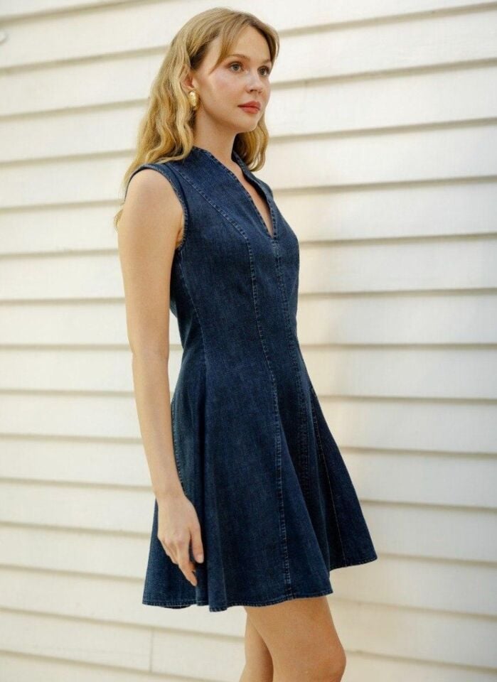 Kadın Kot Kloş Elbise